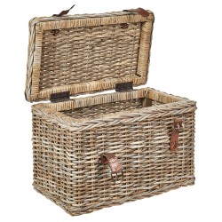 Zestaw 2 koszy IRBID Rattan Naturalny