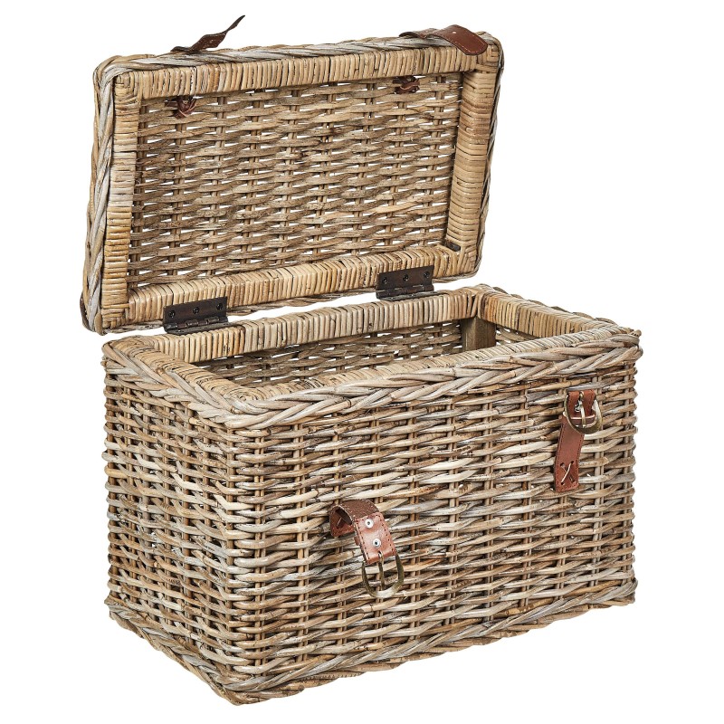 Zestaw 2 koszy IRBID Rattan Naturalny