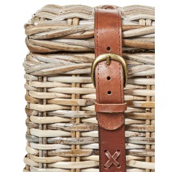 Zestaw 2 koszy IRBID Rattan Naturalny