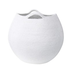 Zestaw 2 koszy PANJGUR Bawełna Biały