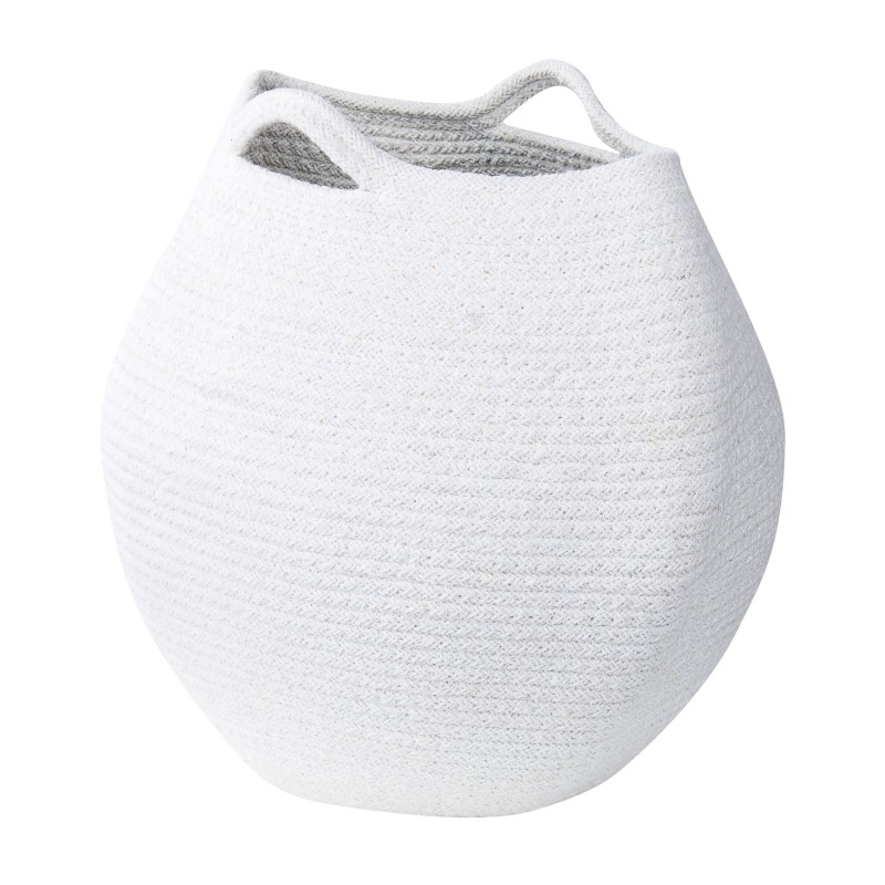 Zestaw 2 koszy PANJGUR Bawełna Biały