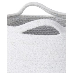 Zestaw 2 koszy PANJGUR Bawełna Biały