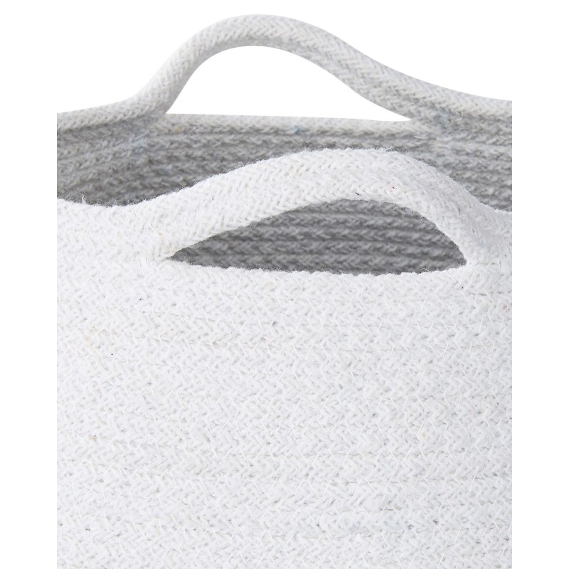 Zestaw 2 koszy PANJGUR Bawełna Biały