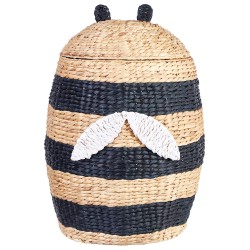 Kosz na zabawki Pszczoła KNYSNA Plecionka Jasnobrązowy
