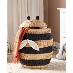 Kosz na zabawki Pszczoła KNYSNA Plecionka Jasnobrązowy