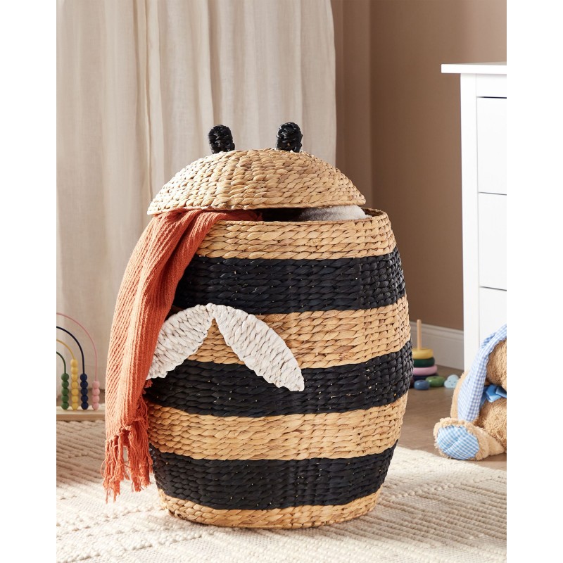 Kosz na zabawki Pszczoła KNYSNA Plecionka Jasnobrązowy