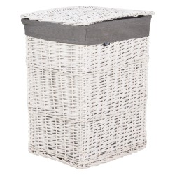 Zestaw 5 koszy wiklinowych szary ELLA