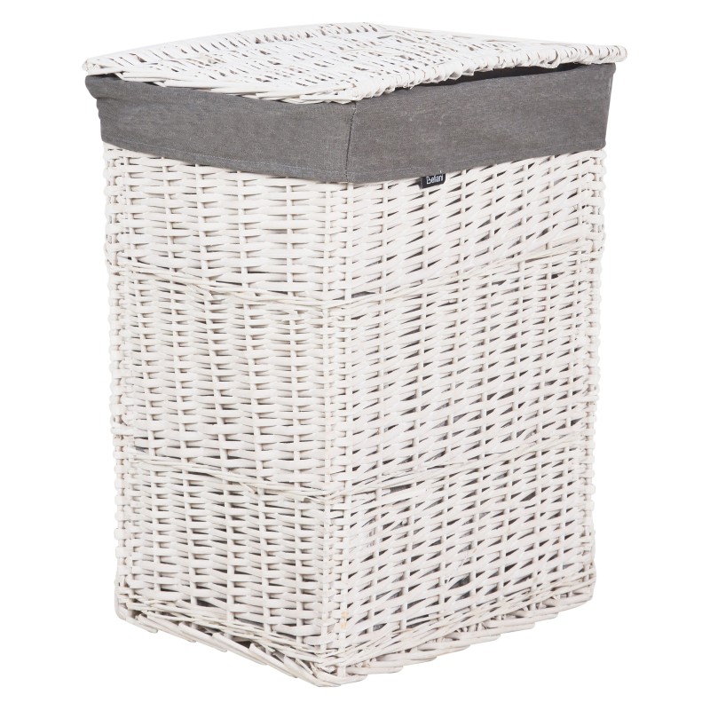 Zestaw 5 koszy wiklinowych szary ELLA