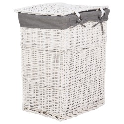 Zestaw 5 koszy wiklinowych szary ELLA