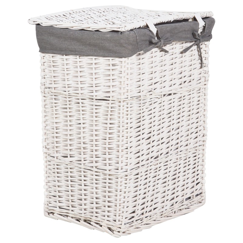 Zestaw 5 koszy wiklinowych szary ELLA