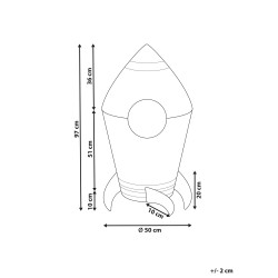 Kosz na zabawki Rakieta PAARL Trawa morska Naturalny