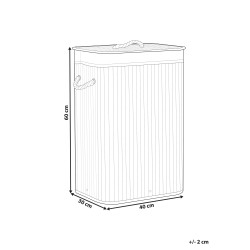 Kosz bambusowy z pokrywą czarny KOMARI