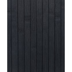 Kosz bambusowy z pokrywą czarny KOMARI