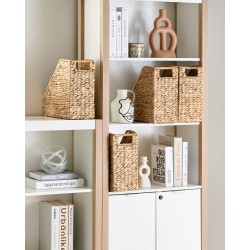 Zestaw 4 pojemników na dokumenty BAOLOC Plecionka Naturalny