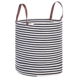 Kosz ICHKA Bawełna Czarny/ biały