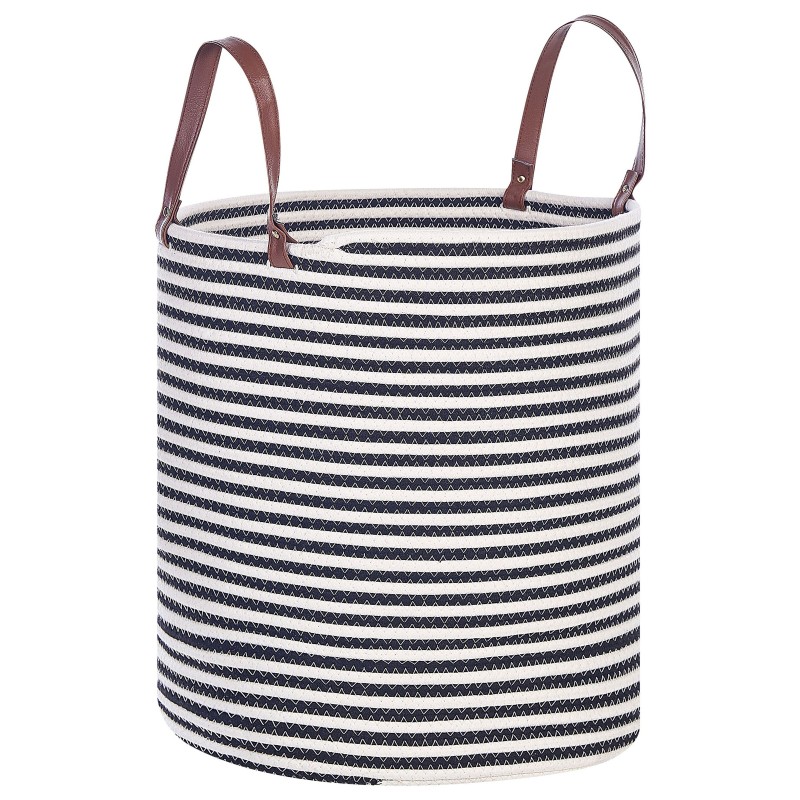 Kosz ICHKA Bawełna Czarny/ biały