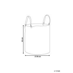 Kosz ICHKA Bawełna Czarny/ biały