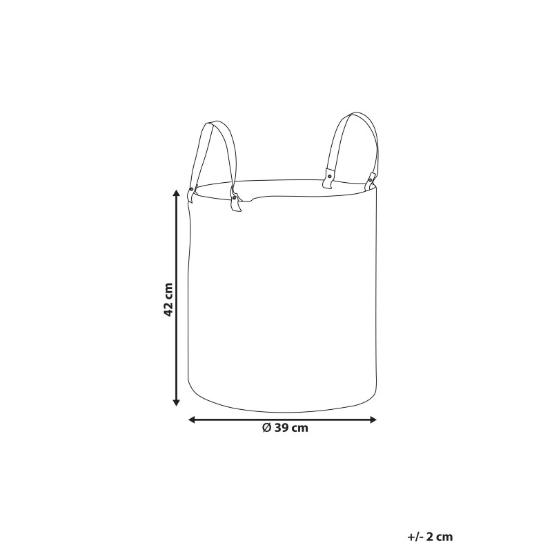 Kosz ICHKA Bawełna Czarny/ biały