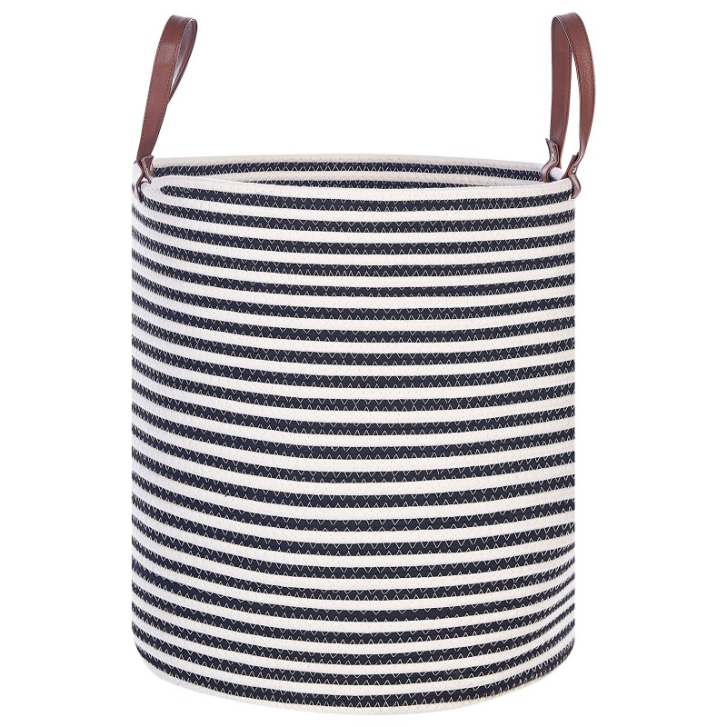 Kosz ICHKA Bawełna Czarny/ biały