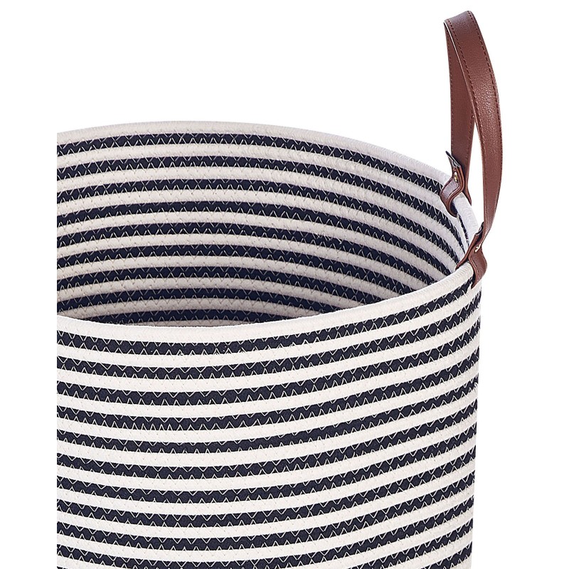 Kosz ICHKA Bawełna Czarny/ biały