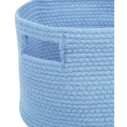 Zestaw 2 koszy CHINIOT Bawełna Błękitny