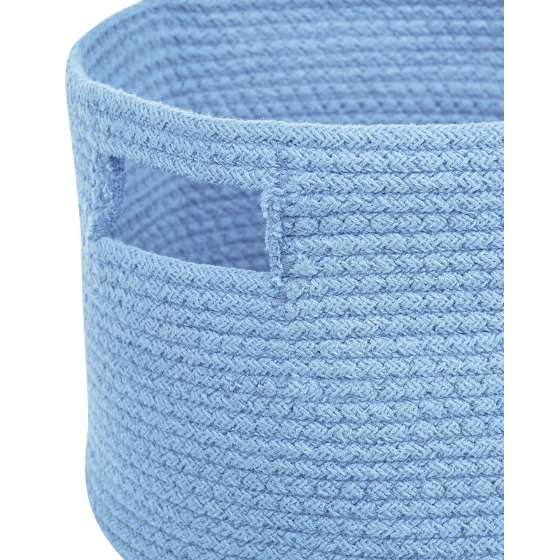 Zestaw 2 koszy CHINIOT Bawełna Błękitny