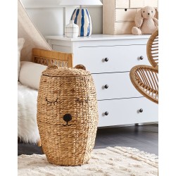 Kosz na zabawki Miś SAMBUR Plecionka Naturalny