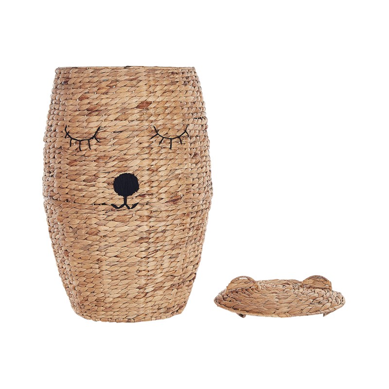 Kosz na zabawki Miś SAMBUR Plecionka Naturalny