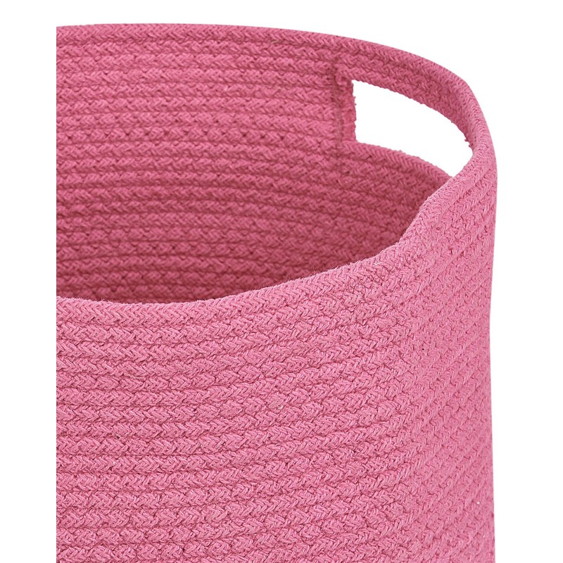 Zestaw 2 koszy CHINIOT Bawełna Fuksja