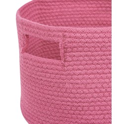 Zestaw 2 koszy CHINIOT Bawełna Fuksja