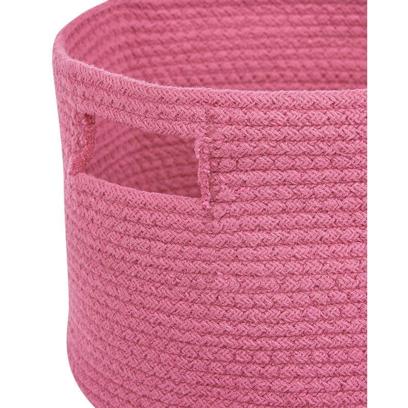 Zestaw 2 koszy CHINIOT Bawełna Fuksja