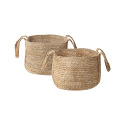 Zestaw 2 koszy KORNAK Juta Naturalny