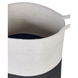 Zestaw 2 koszy PAZHA Bawełna Czarny