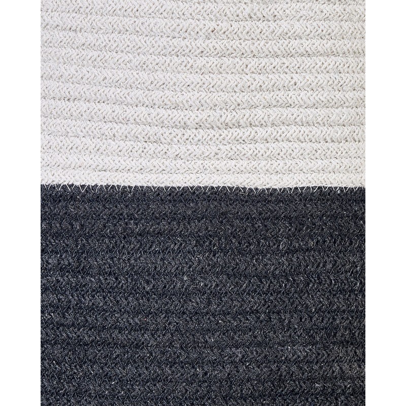 Zestaw 2 koszy PAZHA Bawełna Czarny