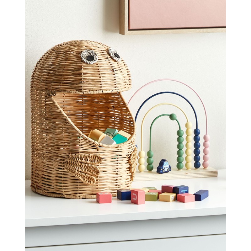 Kosz na zabawki Potwór HORMUZ Rattan Naturalny