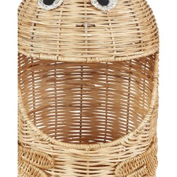 Kosz na zabawki Potwór HORMUZ Rattan Naturalny