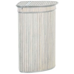 Kosz bambusowy z pokrywką szary BADULLA