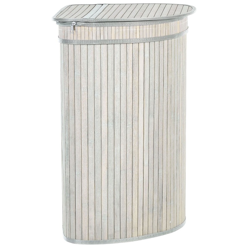 Kosz bambusowy z pokrywką szary BADULLA