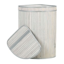 Kosz bambusowy z pokrywką szary BADULLA