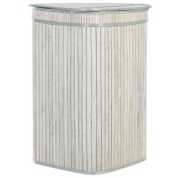 Kosz bambusowy z pokrywką szary BADULLA