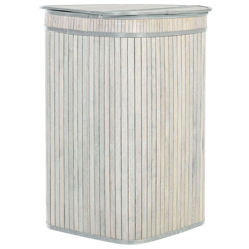 Kosz bambusowy z pokrywką szary BADULLA