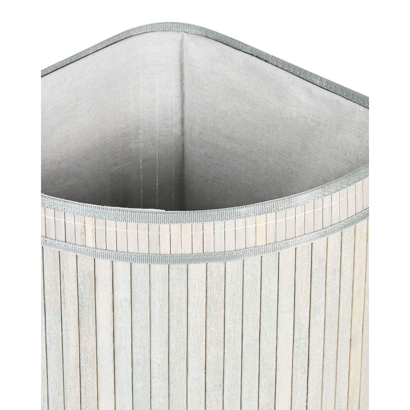 Kosz bambusowy z pokrywką szary BADULLA