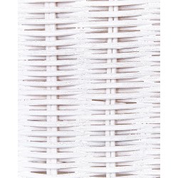 Kosz na zabawki Kangur KAPITI Rattan Biały