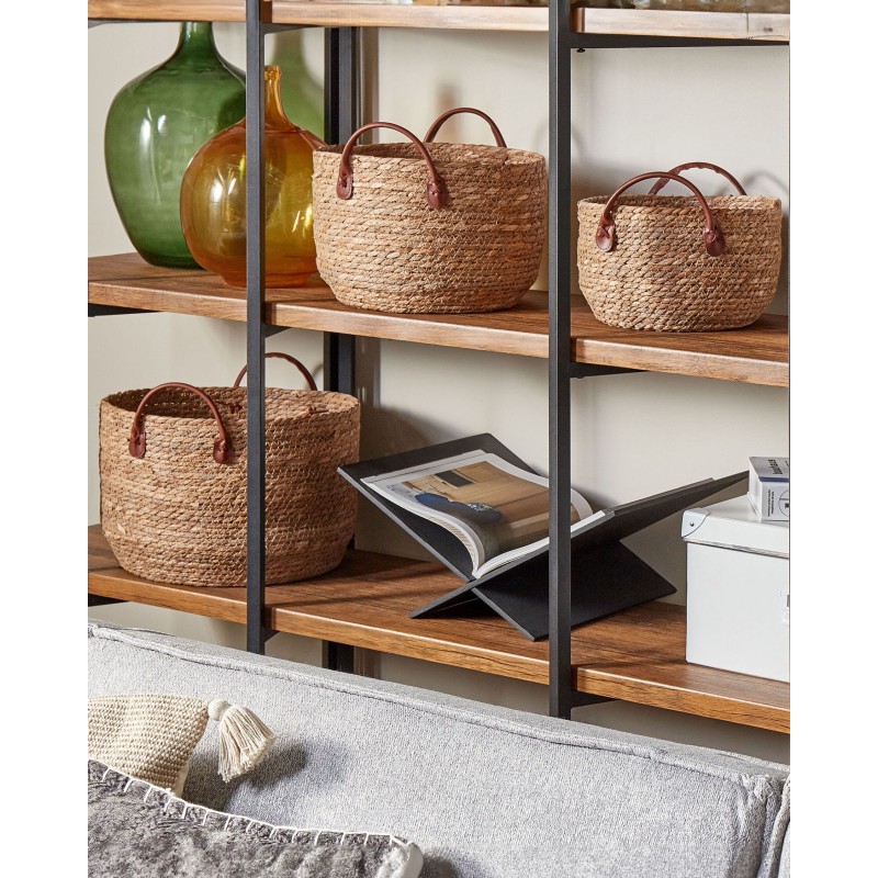 Zestaw 3 koszy SAYJAR Trawa morska Naturalny