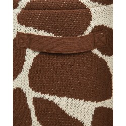 Zestaw 2 koszy na zabawki Żyrafa POMANG Bawełna Brązowy