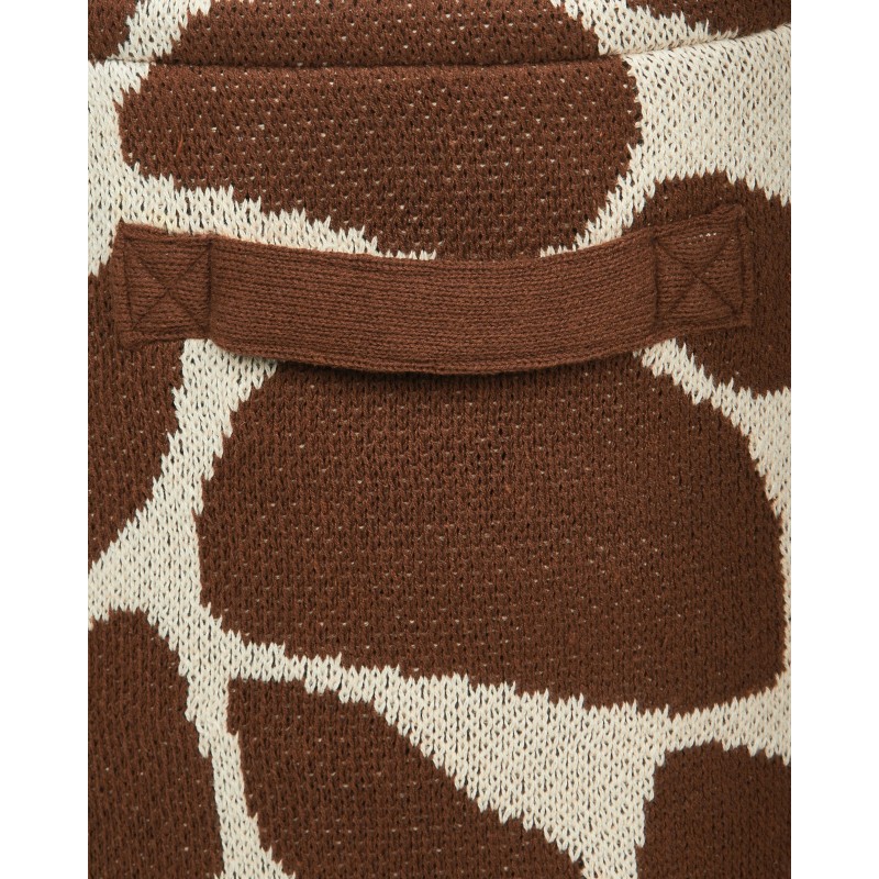 Zestaw 2 koszy na zabawki Żyrafa POMANG Bawełna Brązowy