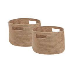 Zestaw 2 koszy CHINIOT Bawełna Naturalny