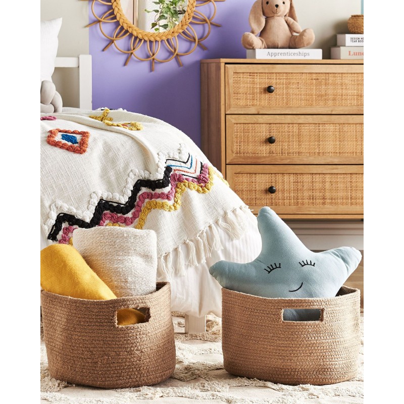 Zestaw 2 koszy CHINIOT Bawełna Naturalny