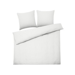 Komplet pościeli AVONDALE Bawełna satynowa 220 x 240 cm Biały