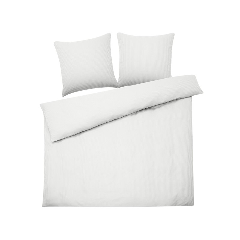 Komplet pościeli AVONDALE Bawełna satynowa 220 x 240 cm Biały